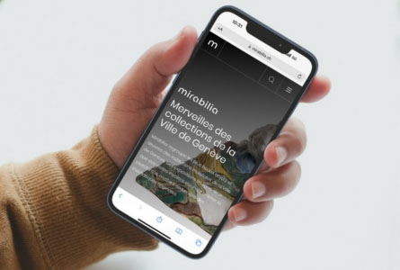 L'application Mirabilia sur un smartphone