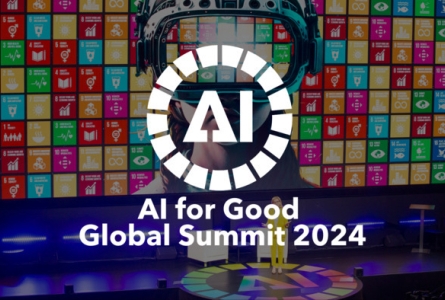 AI for Good Logo over a photo of the last Global Summit event
