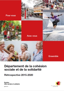 Rétrospective 2015-2020 : Département de la cohésion sociale et de la solidarité