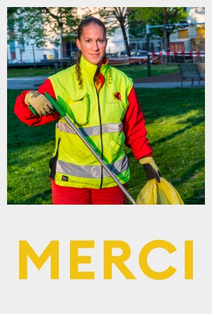 Campagne MERCI: Vanessa, collecte des déchets