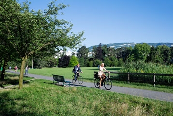 Des vélos au parc Bertrand