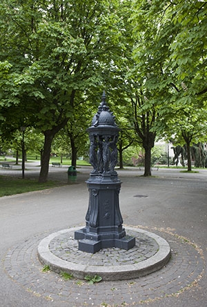 Fontaine au parc des Bastions