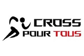 logo de la course avec un picto d'une personne qui court et l'inscription "Cross pour tous"